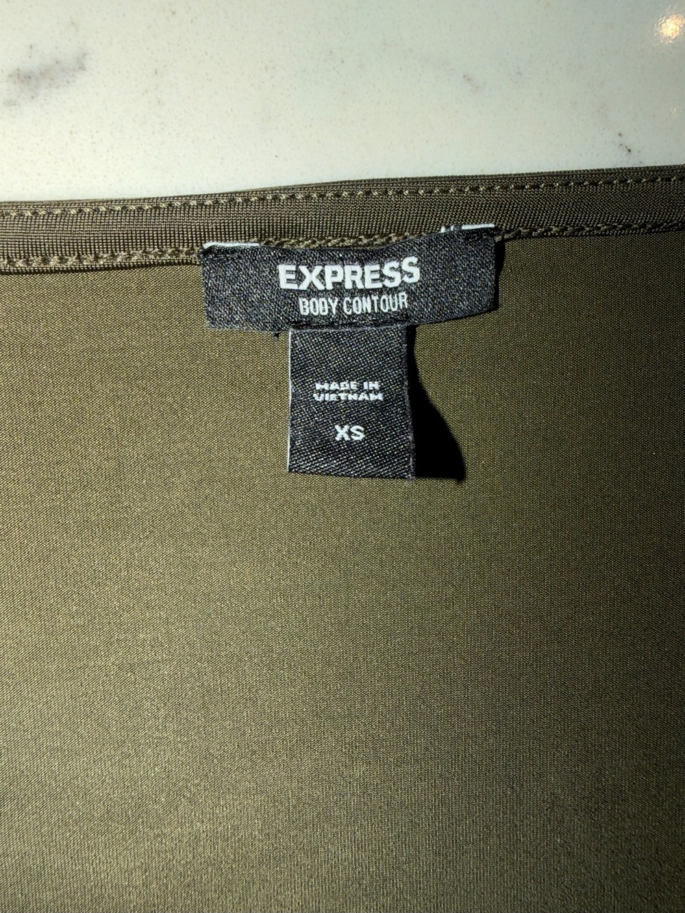Express Body Contour V-Neck
Long Sleeve Bodysuit Olive Green - XS - Picture 4 of 5